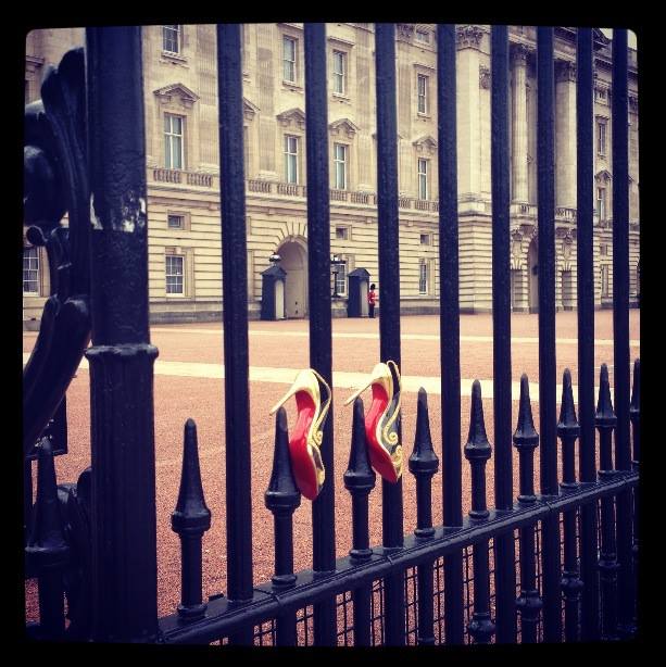 Red Soles at Buckingham Palace